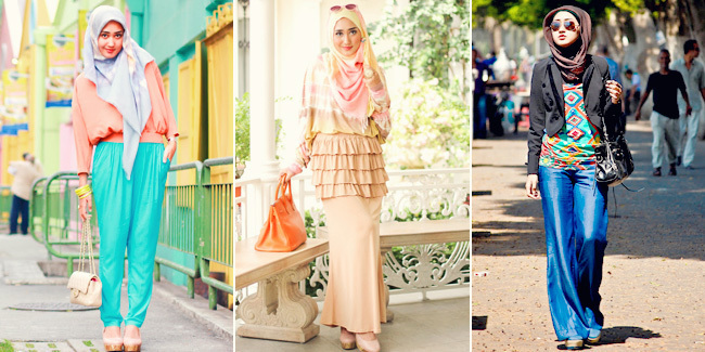 5 Gaya  Hijab Artis Muda Indonesia Penuh Warna Cantik dan 
